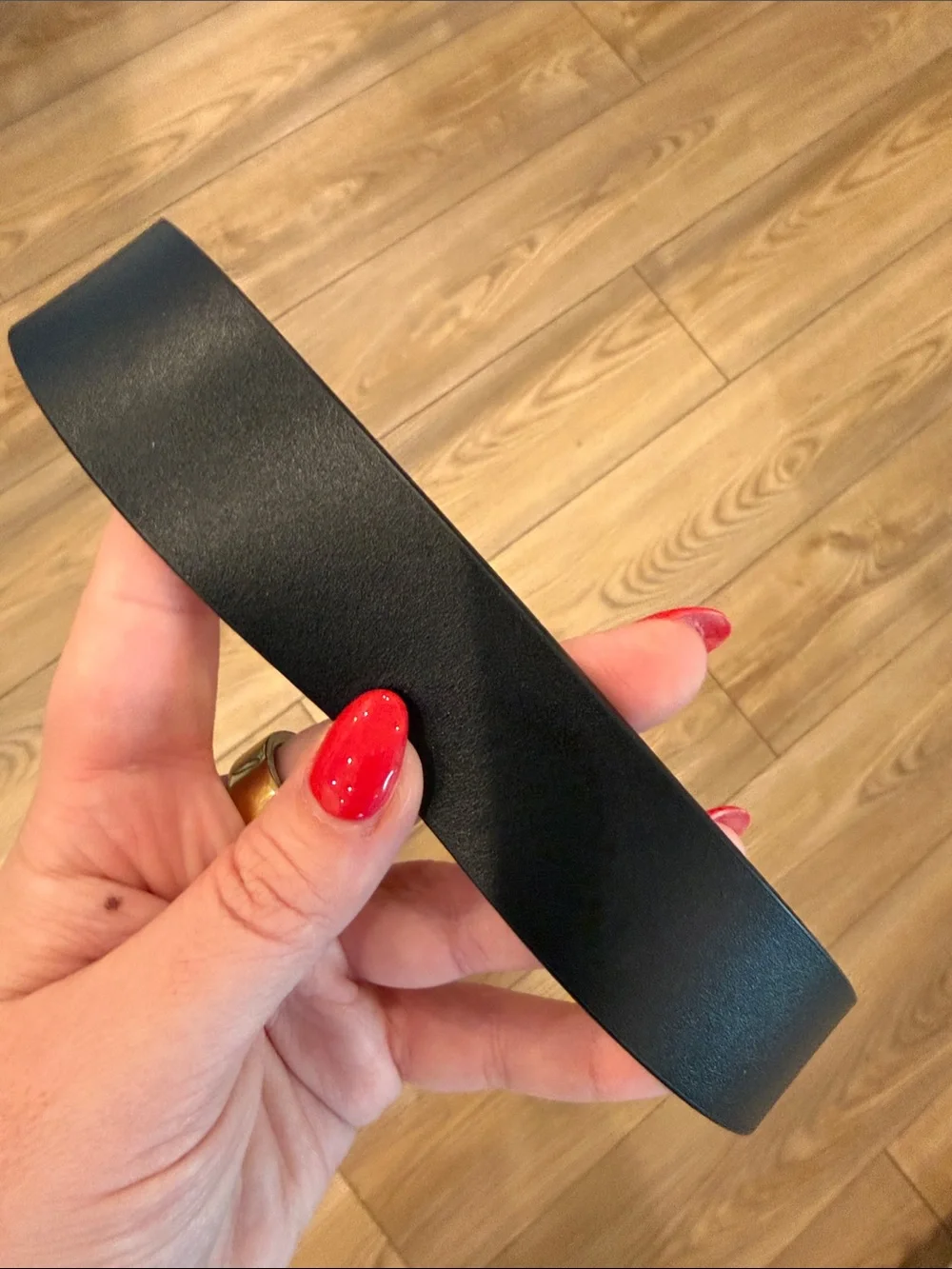 MADEWELL Black Belt with Gold Buckle